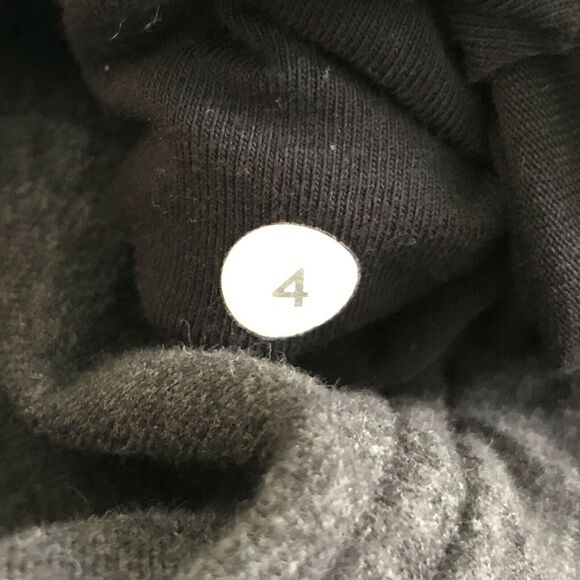 Lululemon Heathered Black Gray Coast Wrap II French Terry Long Sleeve Jacket 4 - Picture 5 of 13